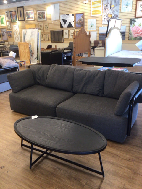 Luminare Soft Props Dark Grey Fabric & Metal Sofa