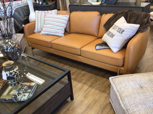 84" Carmel Vinyl Sofa