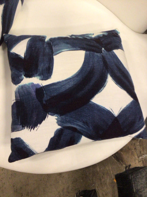 Blue & White Pillow