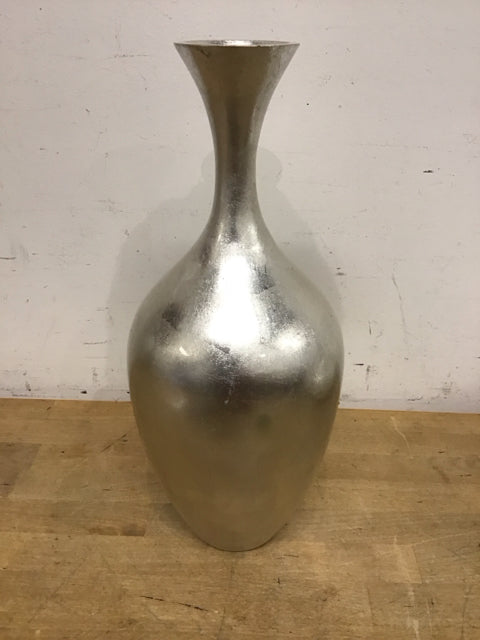 16.5" Silver Trumpet Vase