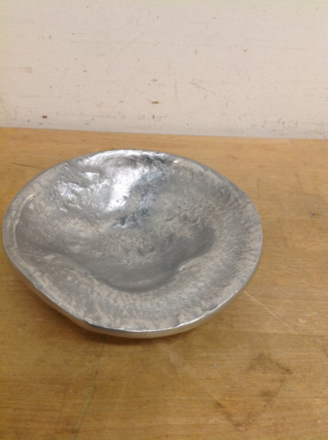 6" Small Distressed Metal Dish