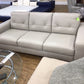AS-IS Natuzzi Capriccio Grey Leather Sleeper Sofa(Leather Scratched)