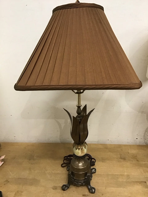 27" Fredrick Cooper Tynsdale Bronze Pineapple Base W/Onyx Sphere Lamp