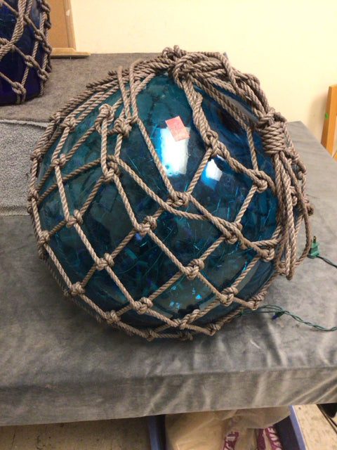 14" Teal Glass Nautical Style Light