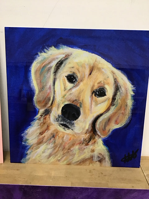 36" Sq. "Dash Is Golden" By Amanda Anthony