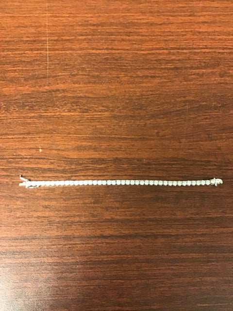 Silvertone CZ Tennis Bracelet