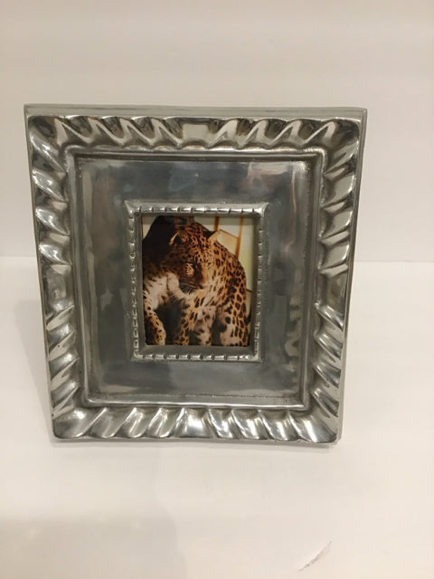 3.5"x3.5" Silver Metal Picture Frame