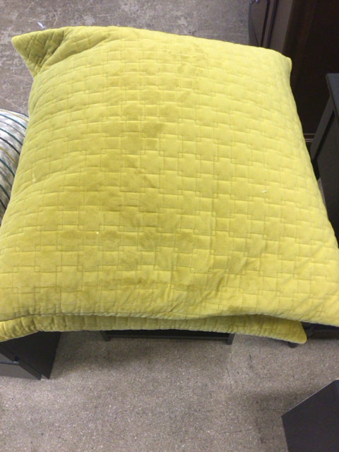 Yellow Block Pattern Pillow
