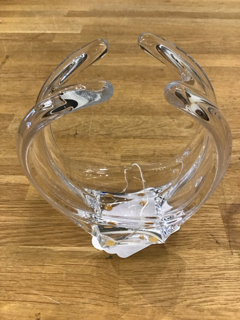 6.5" Clear Art Glass