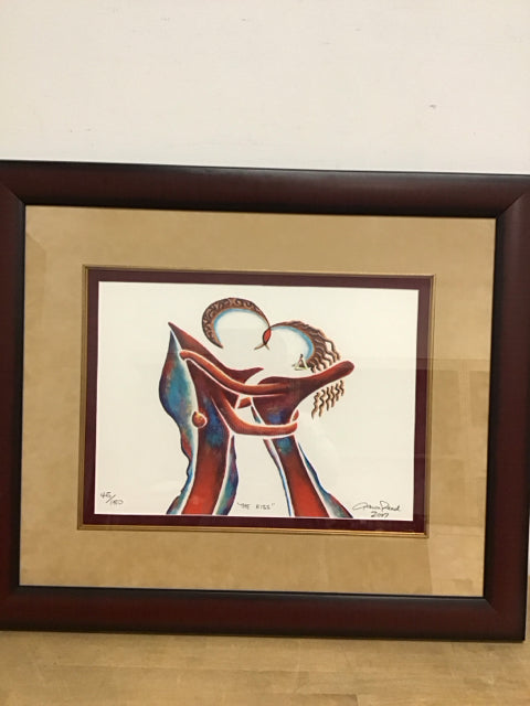 28"x33.5" "The Kiss" By Fawn Reed