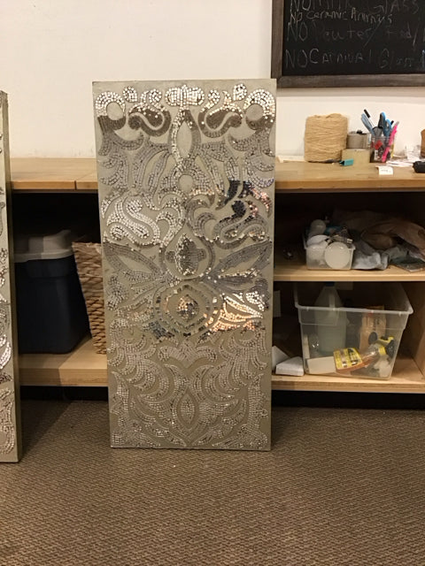 22"x48" Mosaic Mirrored Wall Decor