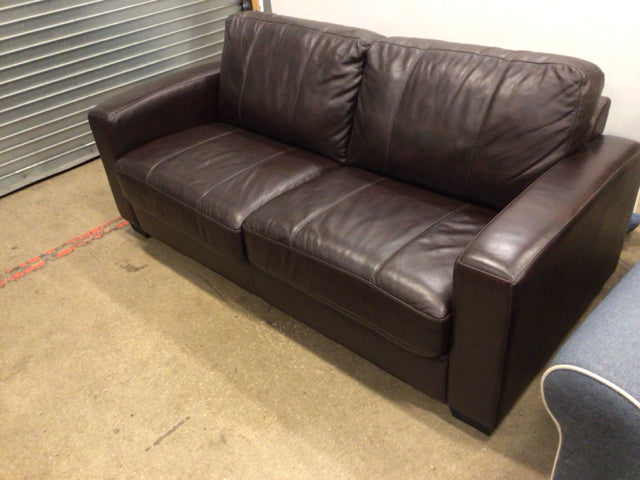 Brown Vinyl Sleeper Sofa