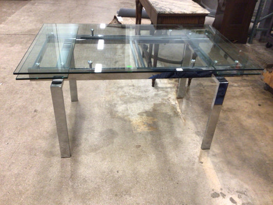 AS-IS Expandable Glass Dining Table