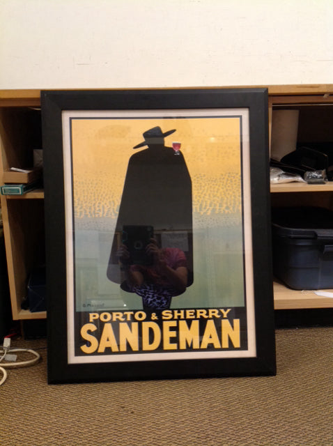 28.5x37 Framed "Sandeman" Poster