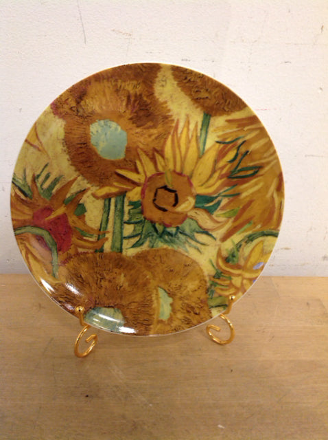 8" Vincent Van Gogh Sun Flower Plate