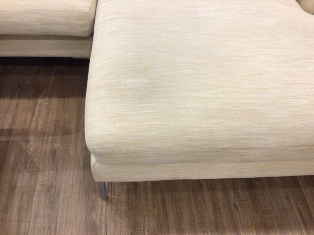 AS-IS ABC Home Oxford Two PC Fabric Sectional