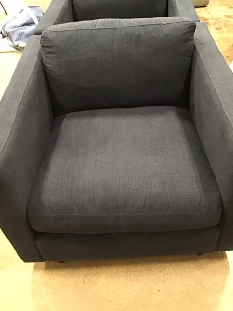 Blue Upholstered Accent Chair