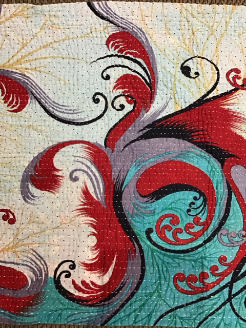 29" Abstract 2 Sided Table Scarf/Cloth