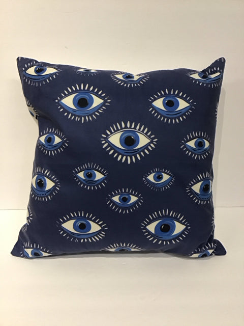 Blue Pillow w/Blue Eyes