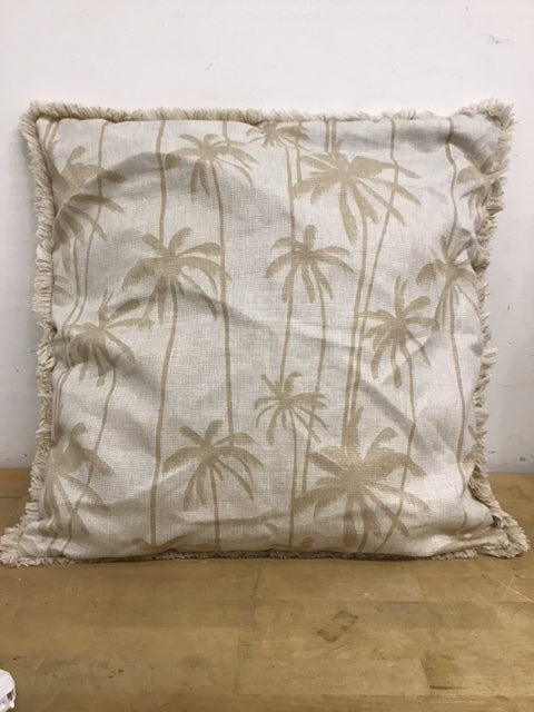 22" Cream & Beige Palm Tree Outdoor