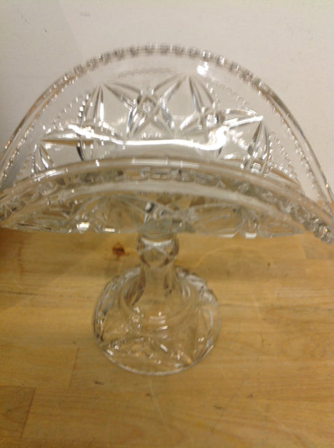 Bowl- 10" Footed Cut Glass