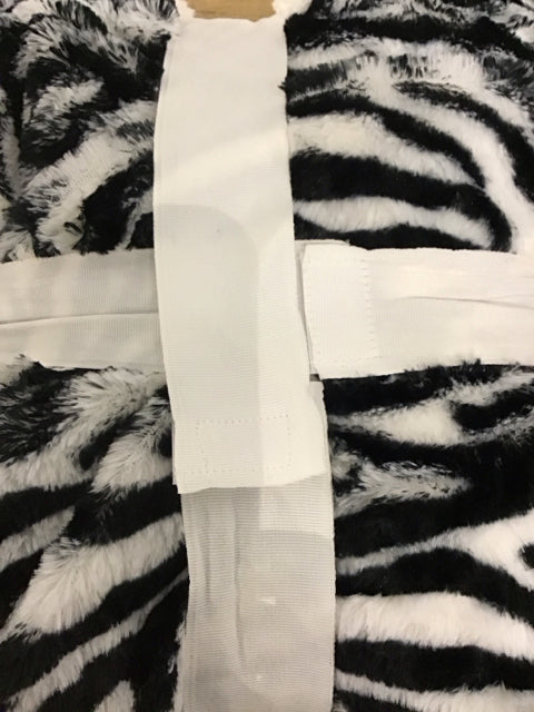 50"x60" Zebra Print Reversible Throw