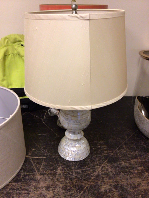 Jamie Young Mother of Pearl Table Lamp W/Shade