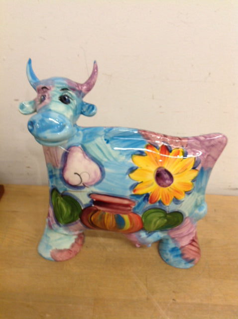 12" Turov Painted Ceramic Cow