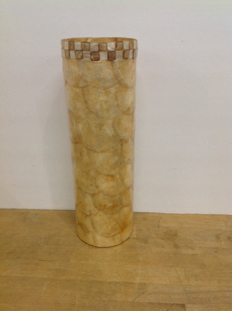 16"H Mother of Pearl Round Vase