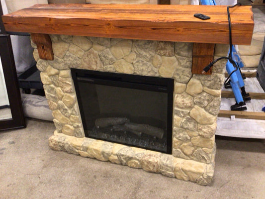 54 1/2" X 13" Free Standing Electric Fireplace W/Remote