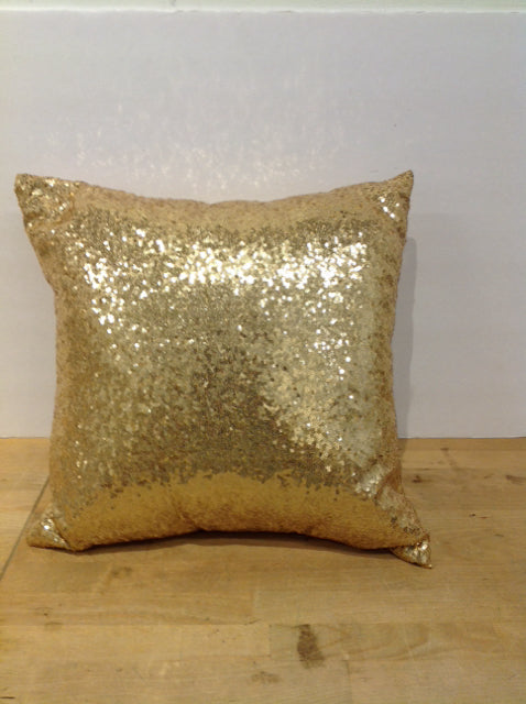 Gold Sequined Pillow