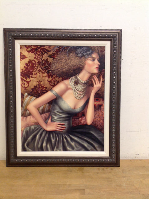 26x31 Framed "Pearl Necklace" Lauri Blank S/N