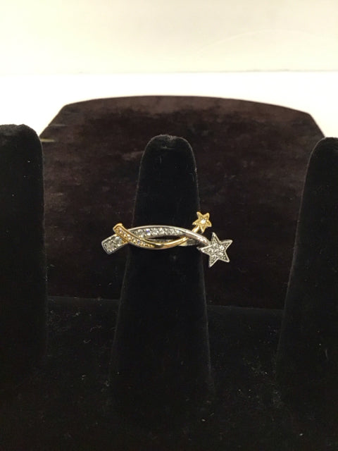 Louis Vuitton Style Gold/Silver Ring