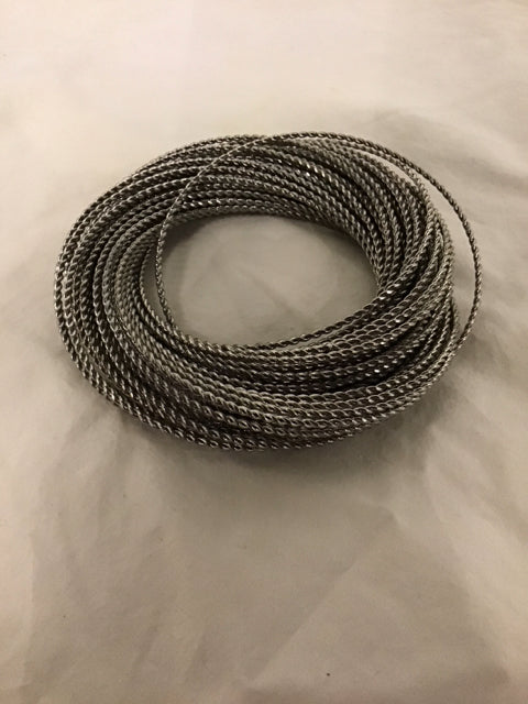 Silvertone Coiled Rope Bracelet