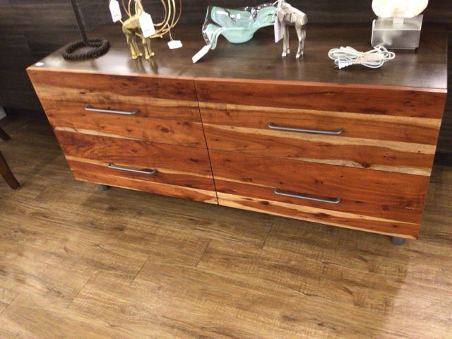 Four Drawer Wood Front Dresser