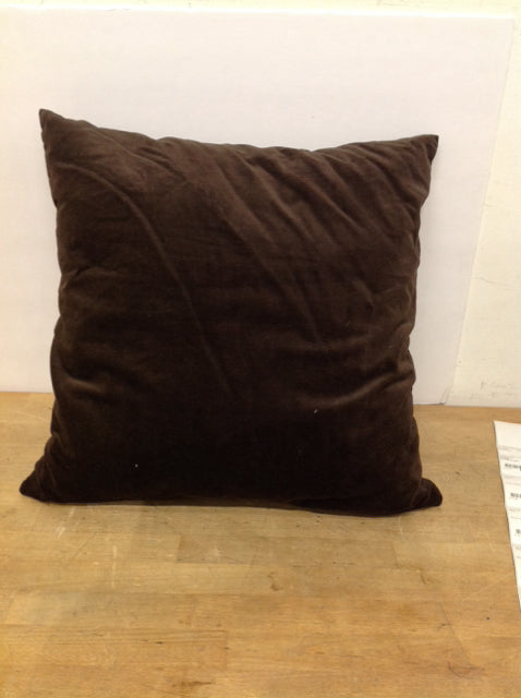Brown Velvet Pillow
