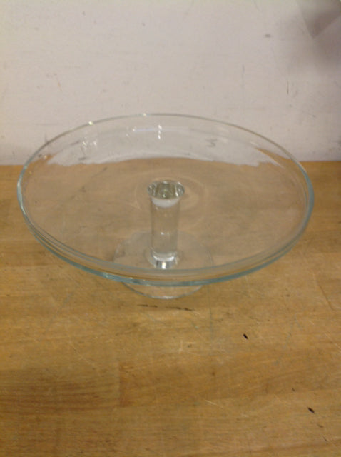 10" Clear Glass Cake Stand