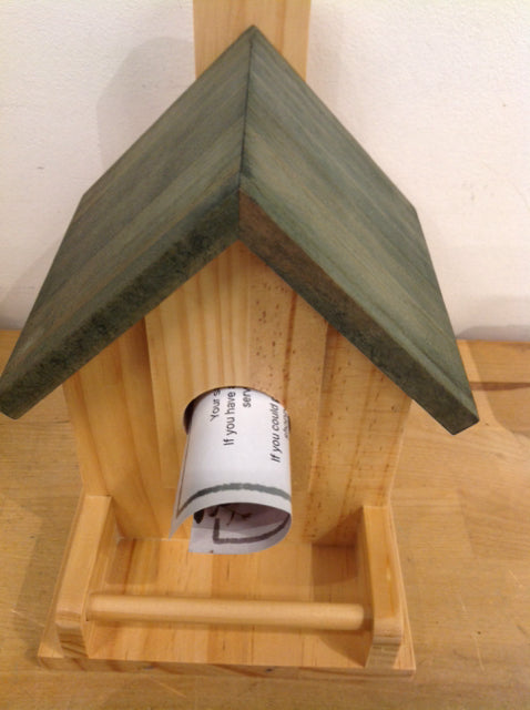 9" Wood Bird House