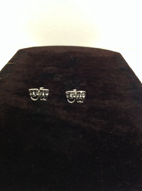 Silver Cufflinks w/Masks