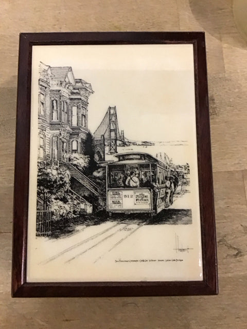 5"x7" San Francisco Wood Decorative Box
