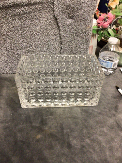 4" X 7 7/8" Rectangular Glass Planter