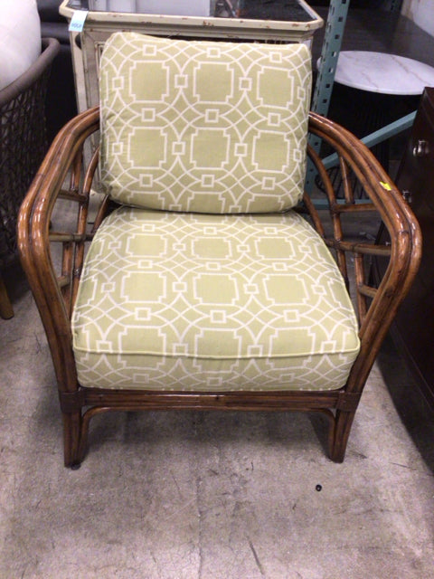 Tommy Bahama Island Estate Palm Rattan Chair W/Pillow