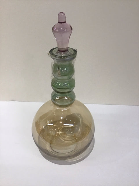 12" Art Glass Genie Bottle