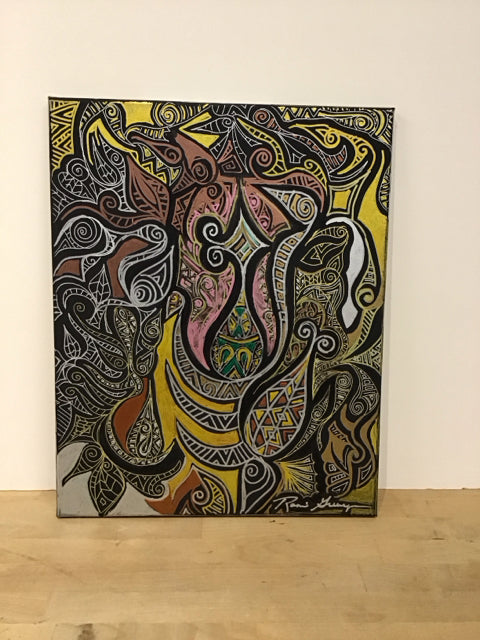 16x20 Signed Ornate Vase Ronnie Greenspan