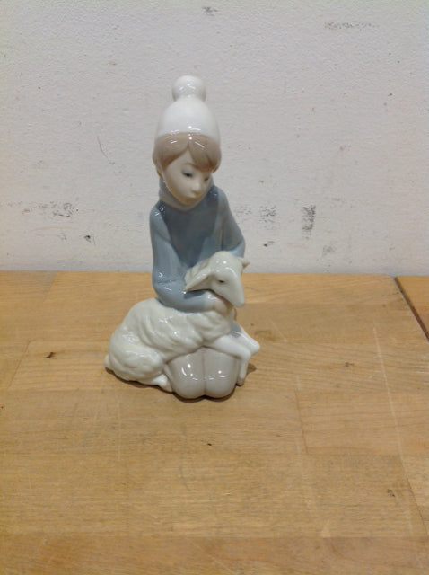 Lladro 6" Boy w/Goat