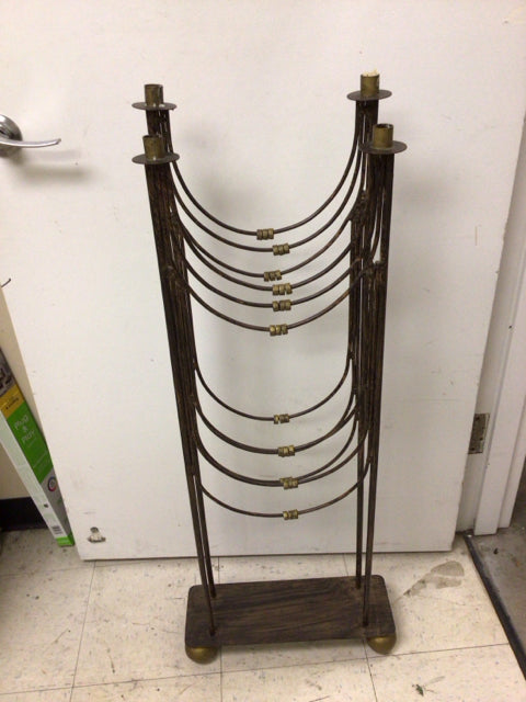 44" Metal Floor Candle Holder