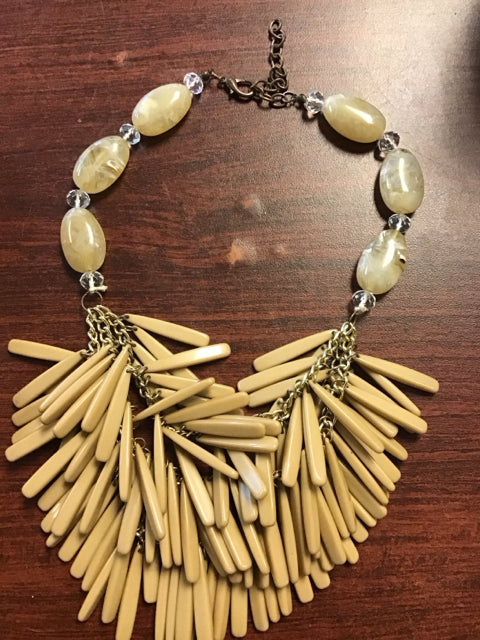 Beaded Bib Style Boho Necklace