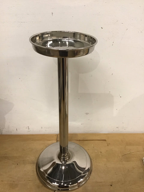 19" Chrome Candle Holder