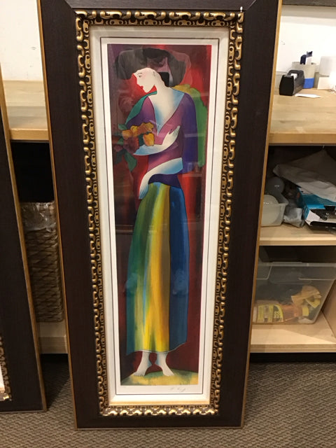 21x50 Framed "Papaye" By Kinff S/N