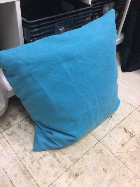 AS-IS Teal Fabric Pillow(Spot On 1 Corner)